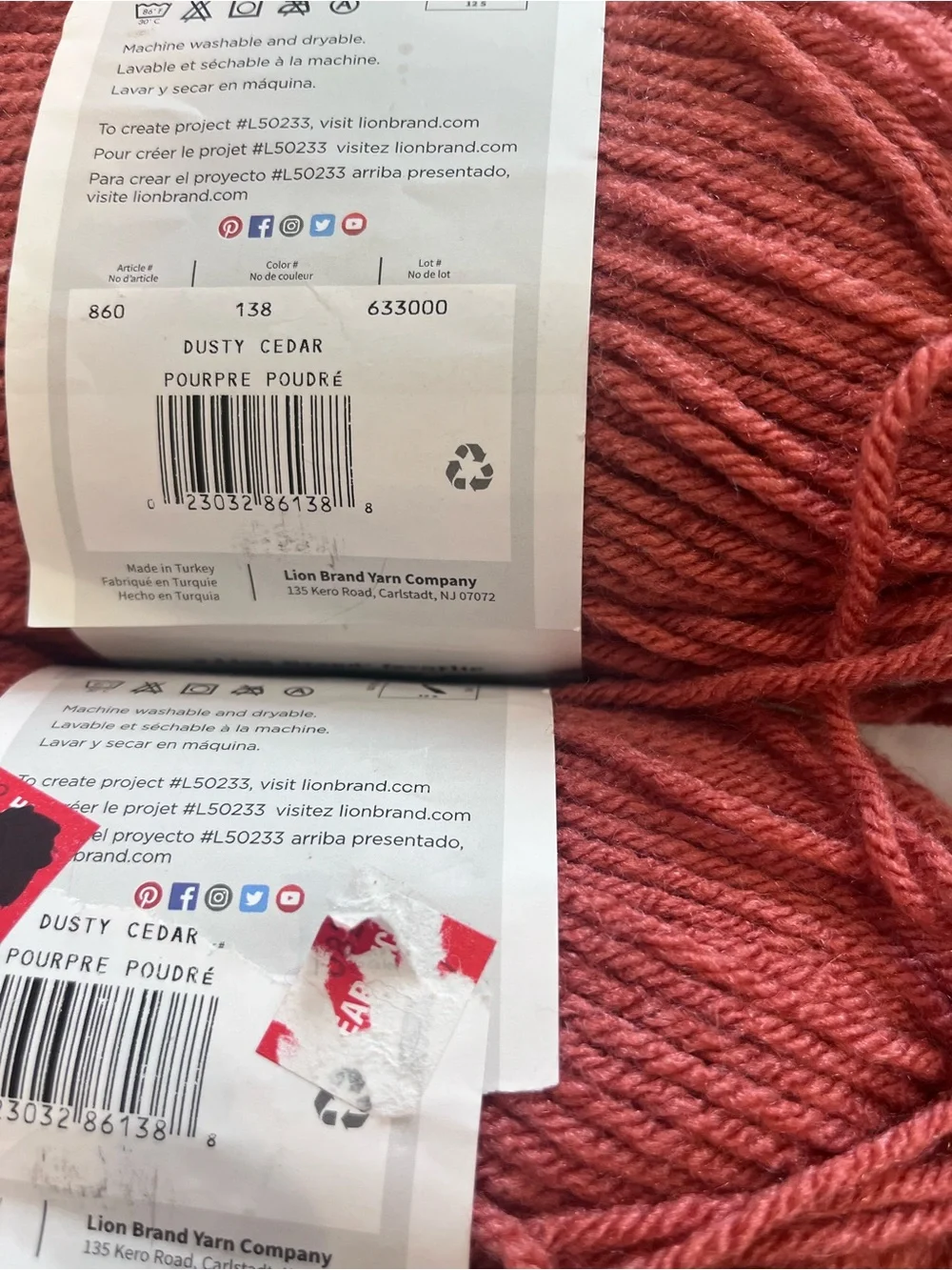 NEW LION BRAND YARN LOT OF 10 SKEINS Vanna’s Choice Autumn Fall Colors Mixed